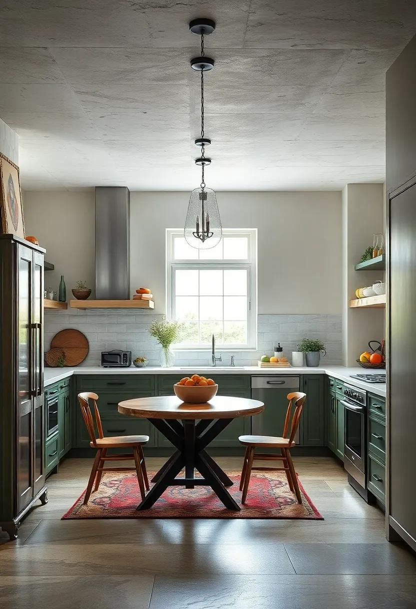 Vintage Accents: Incorporate antique pieces or retro appliances to infuse charm and character into a modern kitchen