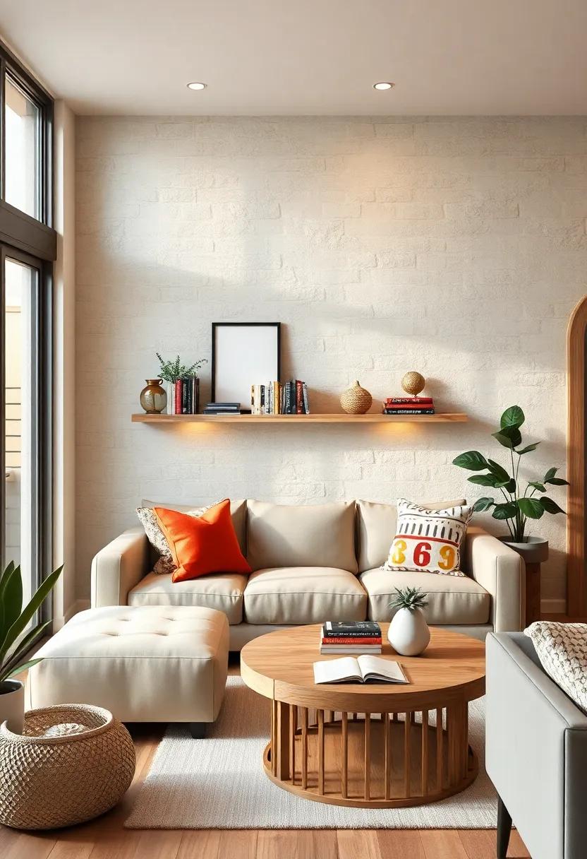 Cozy reading nook: Create ​a​ wall-mounted reading corner with shelves for books and soft lighting, ‌encouraging relaxation and ⁤complementing your ​farmhouse living room vibe