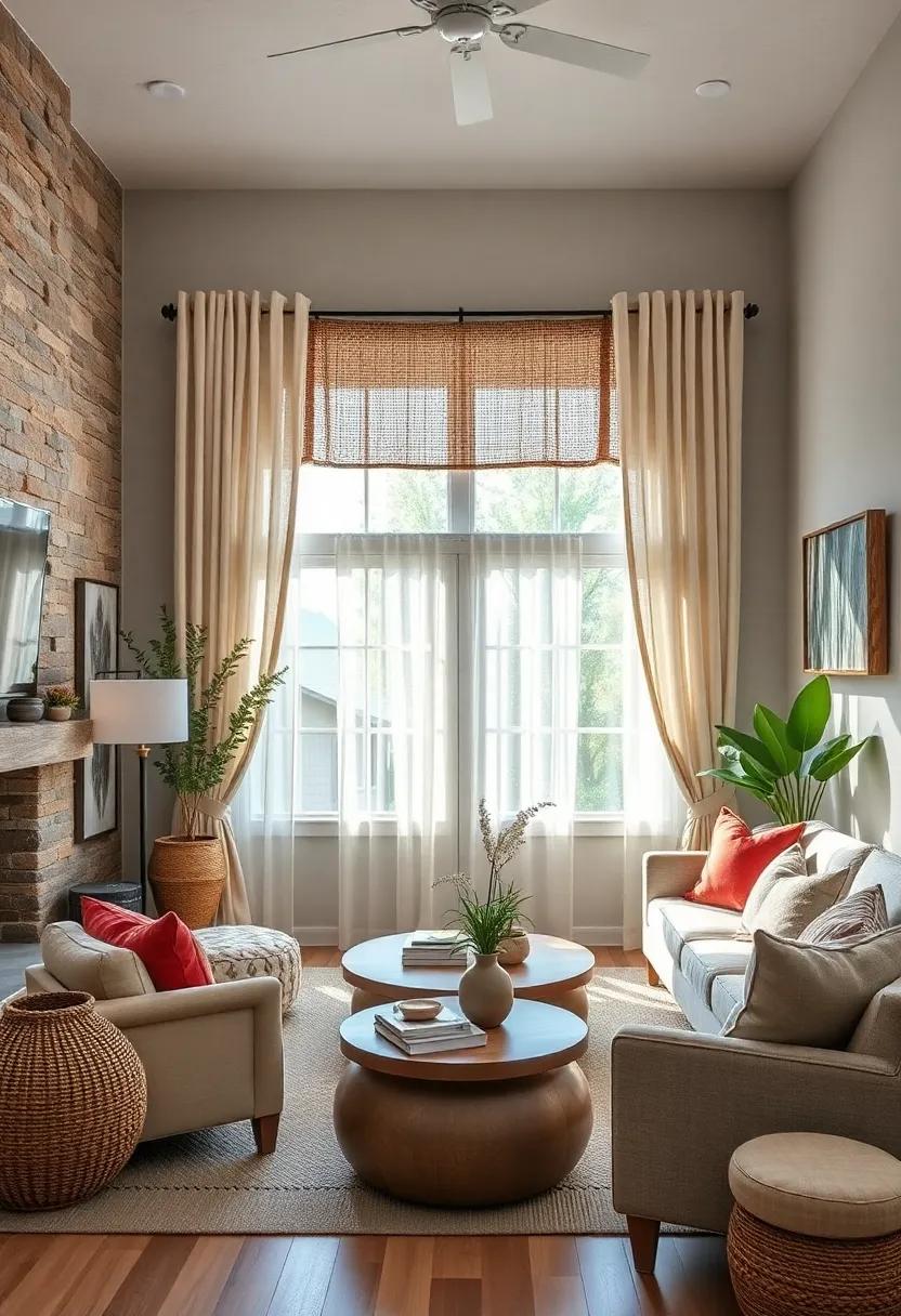 Creative window treatments: Replace standard curtains ⁢with⁣ handmade‌ burlap ‍panels or ‌lace to create a​ warm, rustic look​ while​ allowing ⁣natural light in