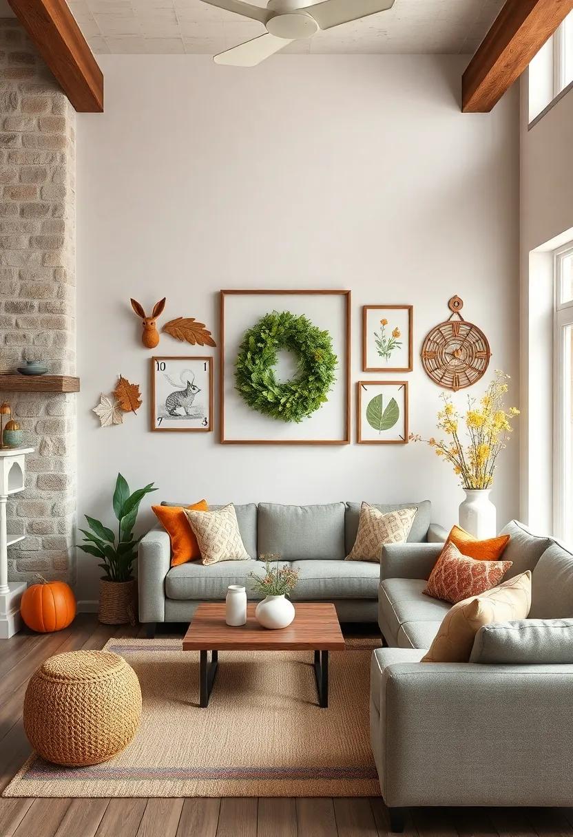 Seasonal decor ⁣rotations: Change your wall decor⁣ with the seasons, incorporating elements like autumn ⁣leaves, ⁣holiday ornaments,⁣ or ⁤floral prints to keep it fresh and⁣ lively