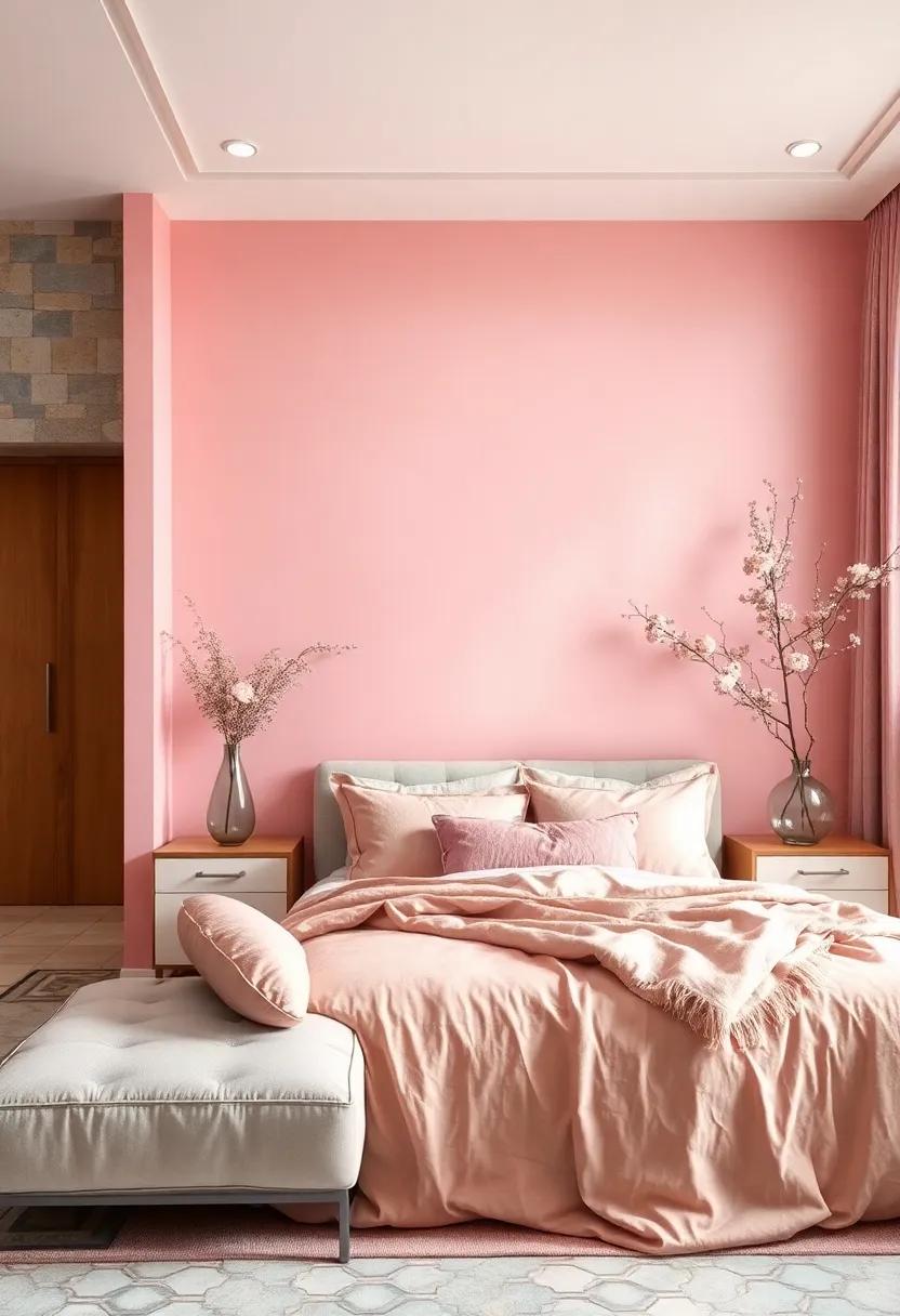 Blush Pink: Effortlessly chic, blush pink adds a touch of femininity and warmth, making it a lovely choice for a peaceful retreat