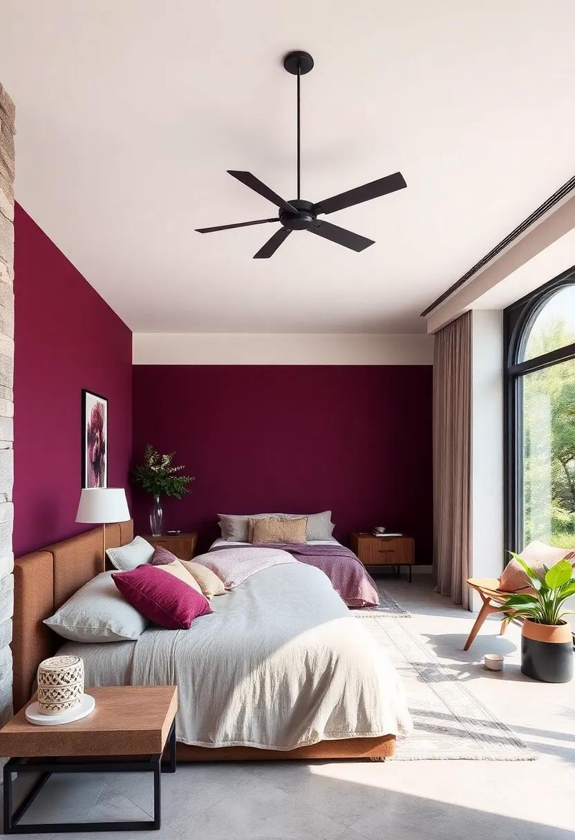 Burgundy Plum: A rich ⁤combination of ‍burgundy and plum, this statement‌ color adds depth and drama, perfect for a ​luxurious sanctuary