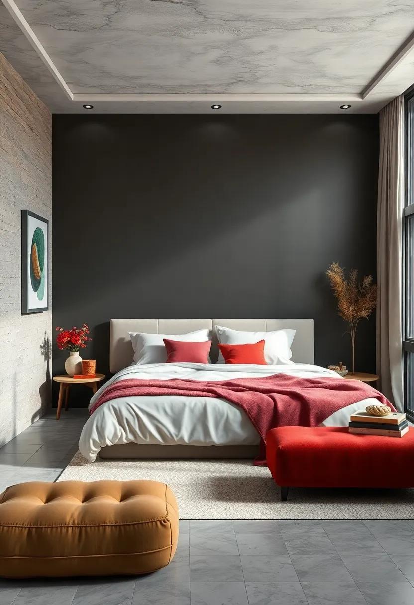 Charcoal Gray: Opt for ​sophistication with charcoal gray, a versatile color that adds depth and modern elegance ⁣to your sleep sanctuary