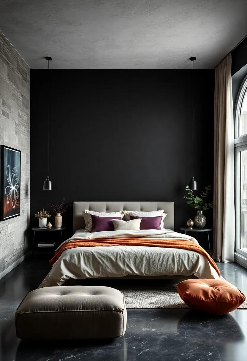 Midnight Black: ‌For the bold,midnight⁤ black offers ​a dramatic and‌ chic option,turning your bedroom⁢ into a luxurious retreat with a ​sense of intimacy