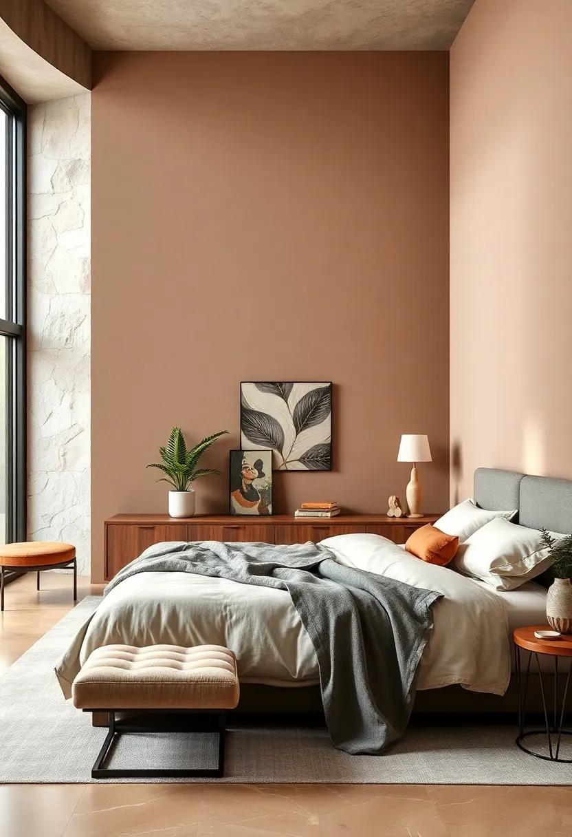 Warm Taupe:​ Ideal for grounding a space, warm taupe combines elegance with comfort, pairing beautifully with a variety of accent colors