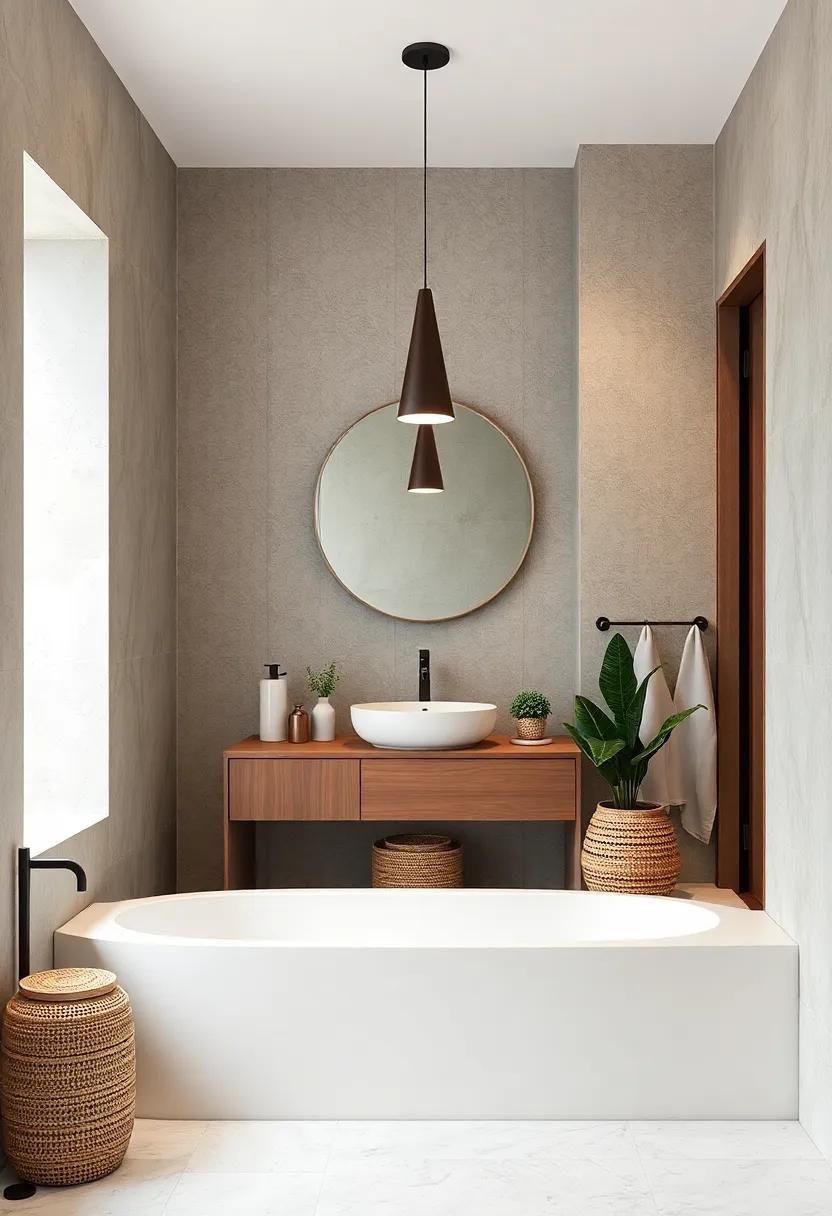 Conical Pendant Lighting: incorporate​ a simple pendant light that​ doesn’t ​overpower the room while providing functional lighting