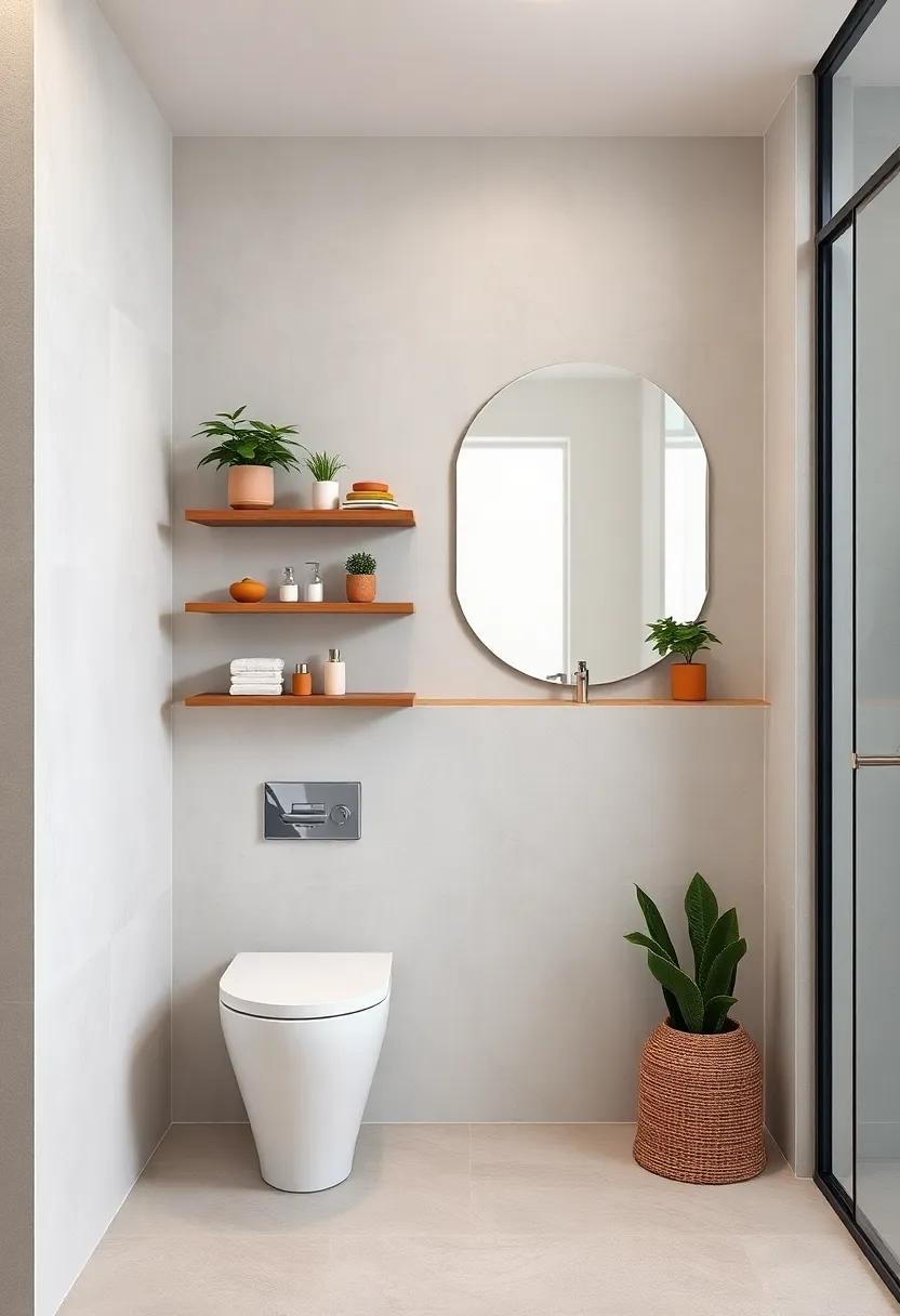 Floating Shelves for Functionality: Install ⁢sleek floating‍ shelves to display toiletries and‌ decor while keeping the floor⁤ area clear⁢ and open