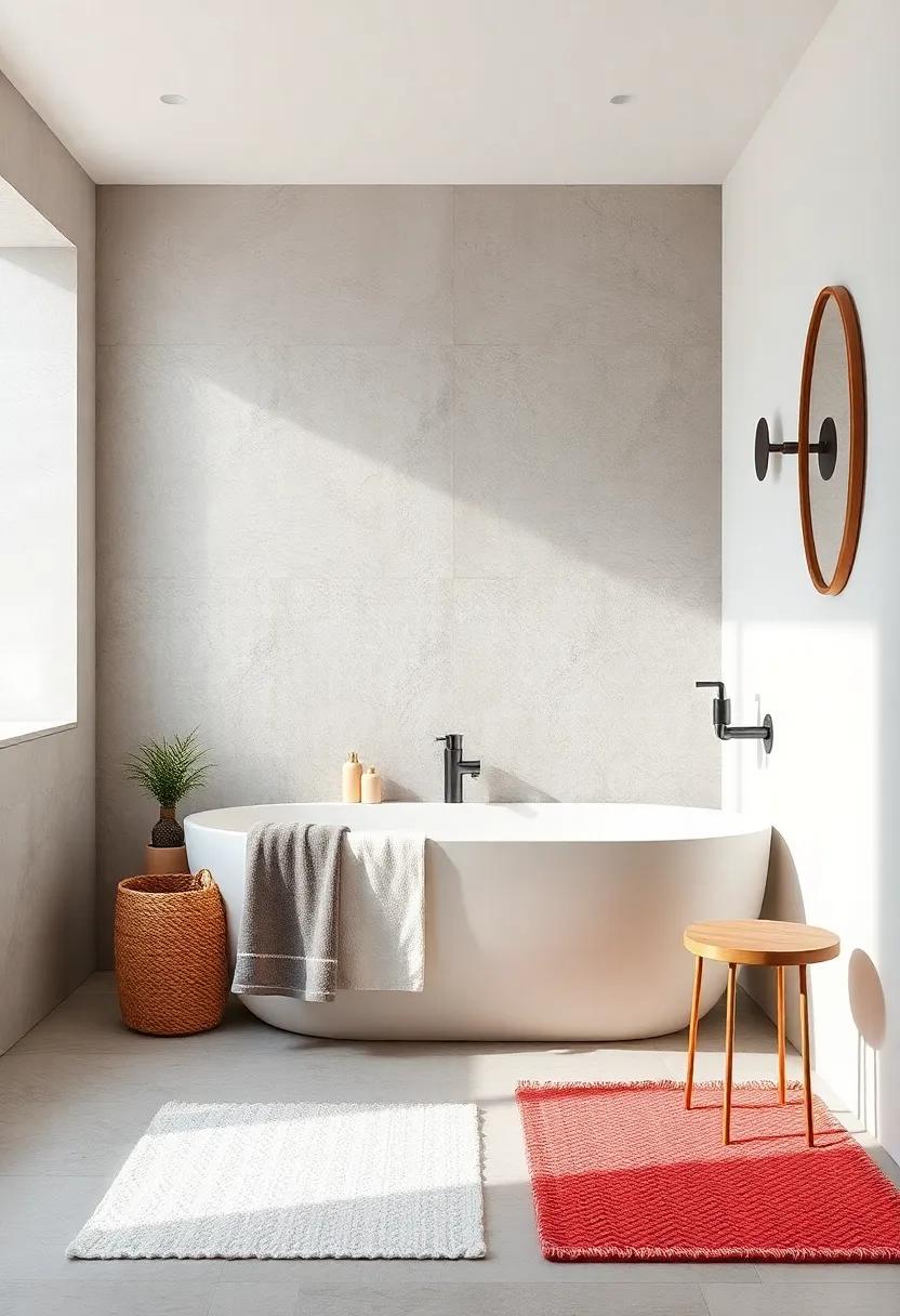 Monochrome bath Linens: Use ‍towels⁢ and ⁤bath mats‍ in various ‍shades of one color to create harmony ‍while maintaining a minimalist vibe