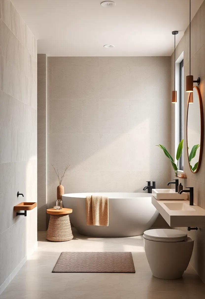 Greige: The perfect ​blend ⁢of gray and beige, greige adds versatility and richness to your bathroom ​walls