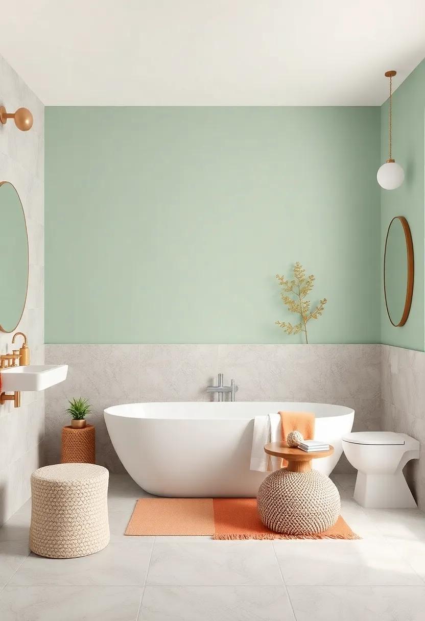Seafoam Green: A soft, muted green-blue that evokes the soothing qualities of the ocean, perfect ⁣for ⁢a relaxing ⁤bath escape
