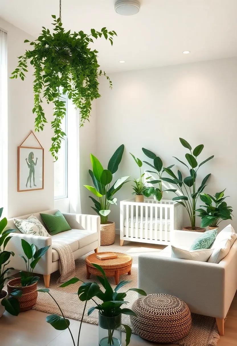 Lush Greenery:‌ Incorporate ‌faux or real‌ plants‌ in the nursery⁤ to bring a ‍breath of fresh ‍air and ‌promote tranquility through‌ nature