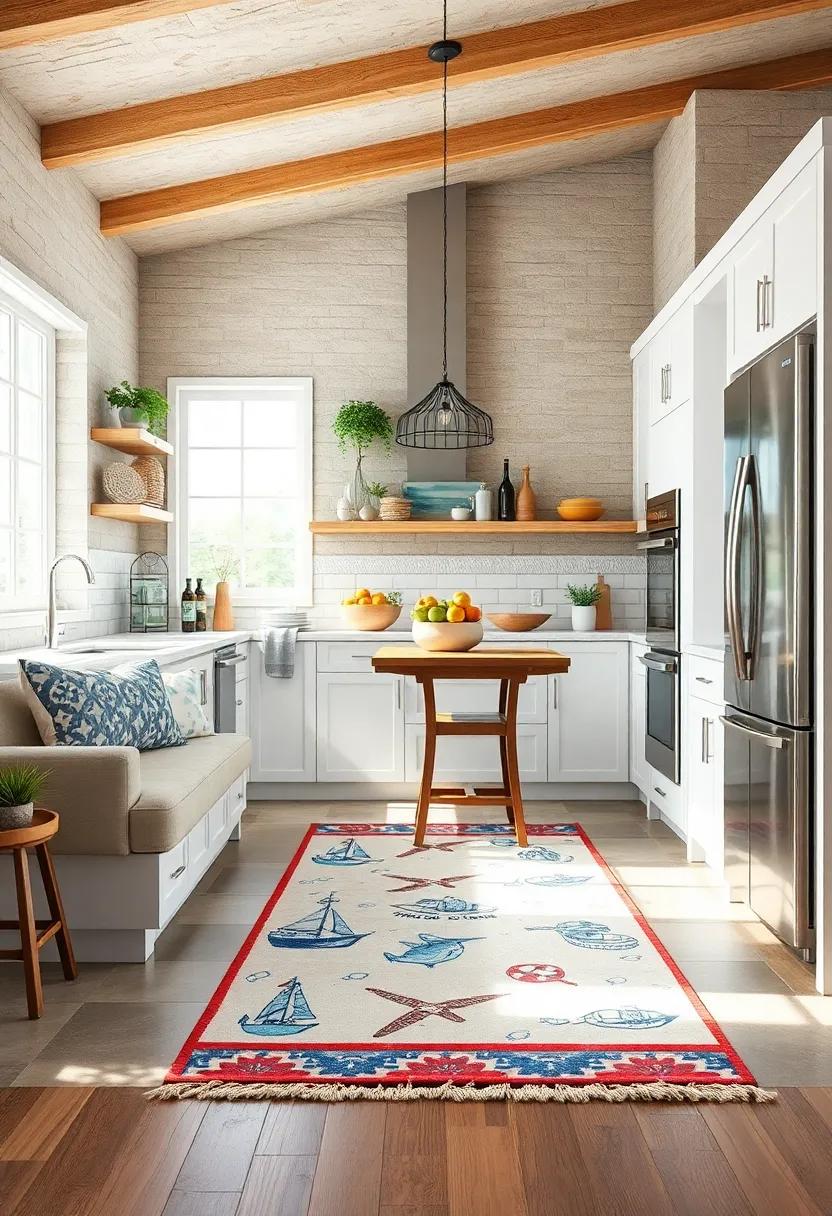 Add a Beach-Themed⁢ Runner:⁣ lay down ⁣a kitchen runner featuring marine⁢ patterns ​to tie ‌the decor ⁤together‍ with style