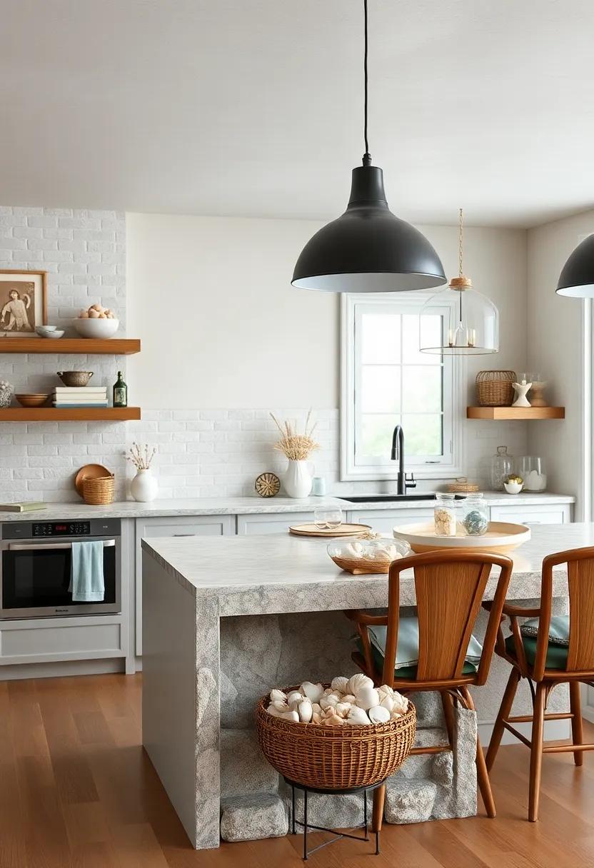 Add⁤ Seashell Accents:​ Display‍ seashells in⁣ bowls or jars to ⁣bring⁤ the essence of⁣ the beach ‌into your kitchen⁣ decor