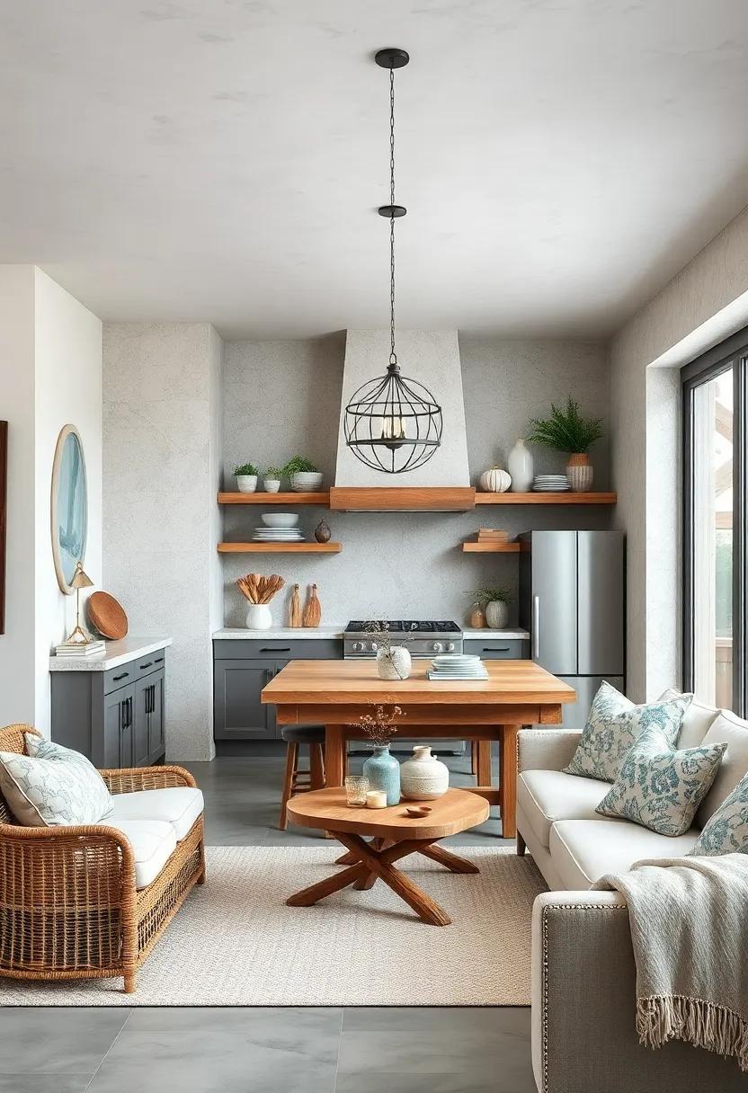 Incorporate Driftwood Elements: Use driftwood in shelving, centerpieces, or as curtain rods to add‍ a rustic ⁢touch