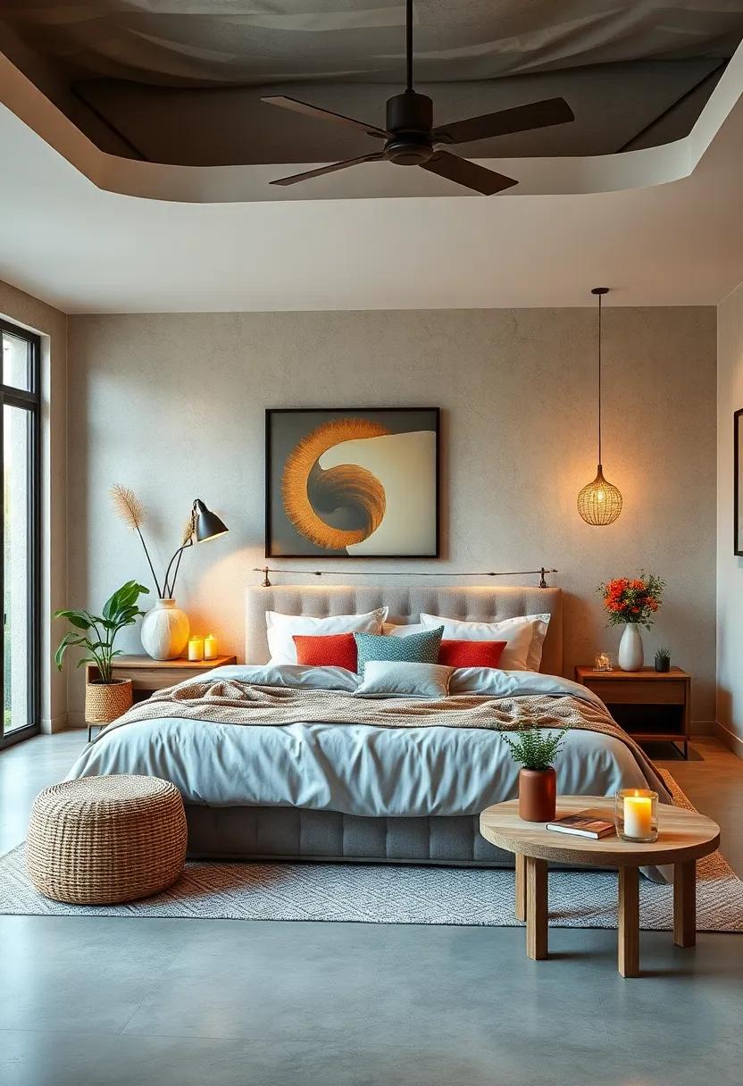 Incorporate Aromatherapy: Use essential oil diffusers or scented candles to fill your bedroom with calming fragrances