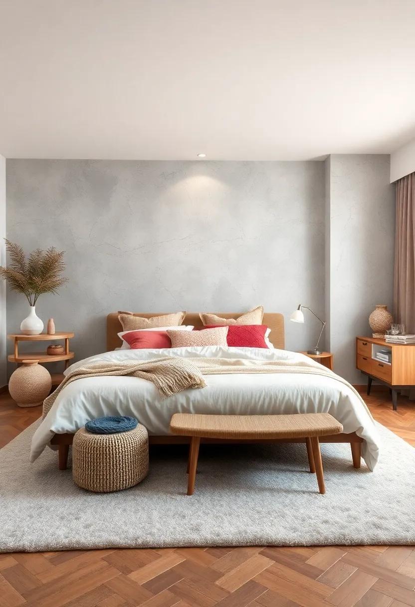 Invest in Cozy Area Rugs: A plush area rug can add warmth and texture while making the space feel more intimate