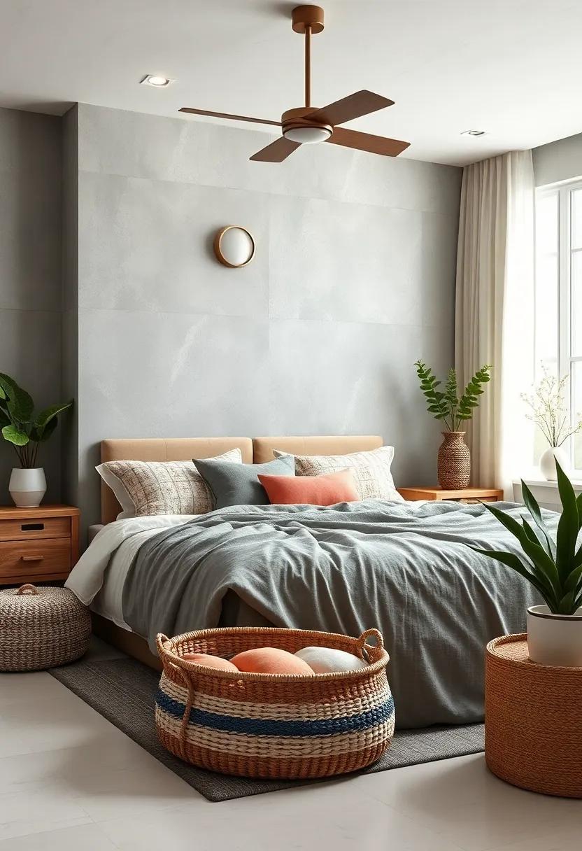 Keep it Organized: Utilize decorative storage baskets and organizers to maintain order and peace in your sanctuary