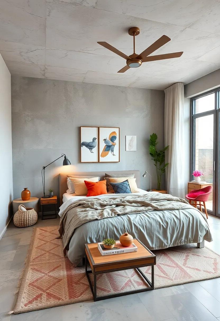 Opt for Low-profile Furniture: Choose furniture that sits close to the floor to make the room feel more spacious and grounded