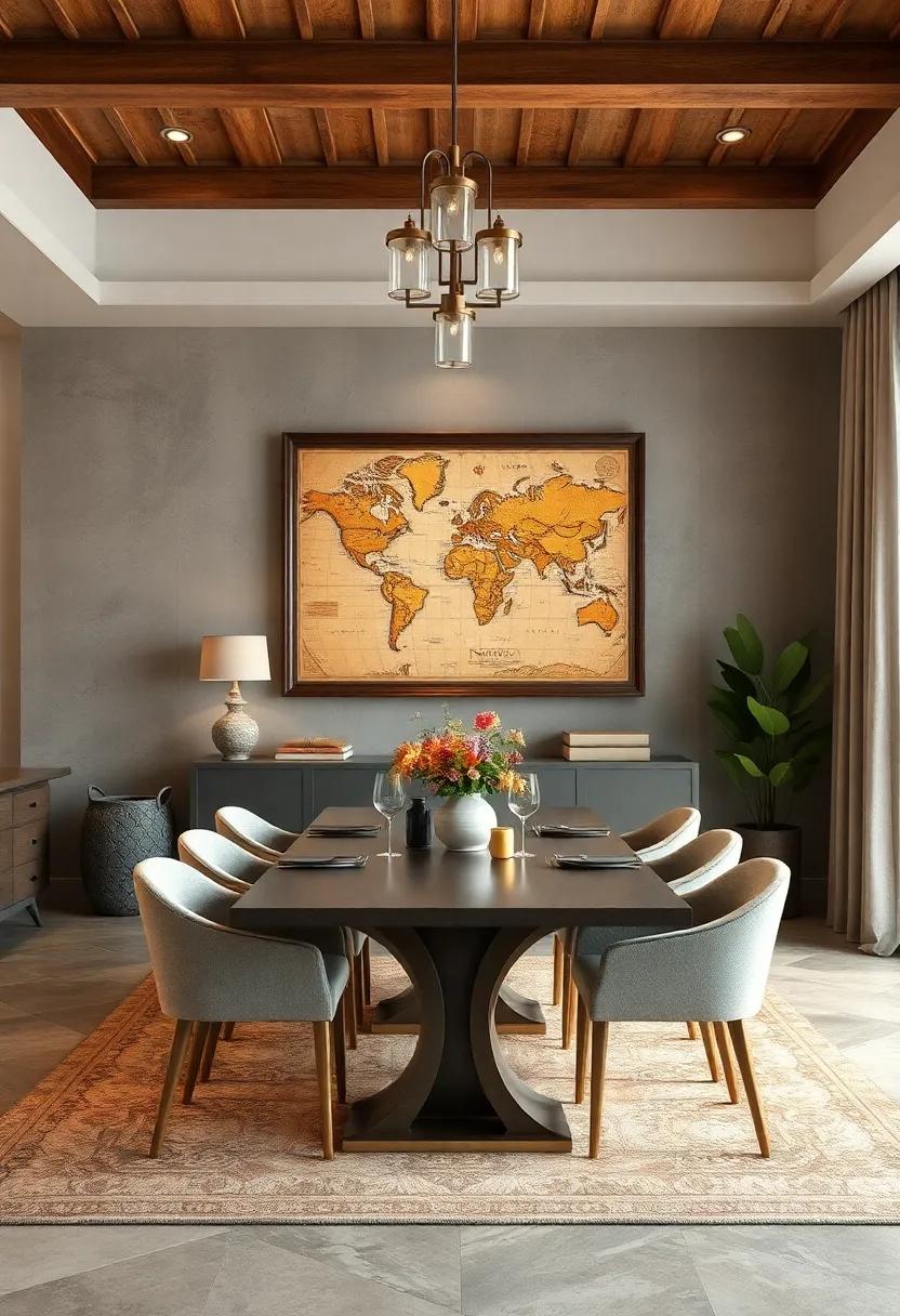 Monochrome Art Series: Curate a series of monochrome artworks that tie the color⁢ scheme of your dining room ‌together seamlessly