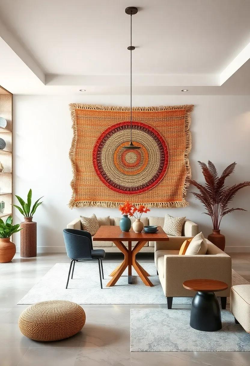 Textured Tapestries:⁣ Hang a ​woven tapestry to add depth and texture, creating a cozy and inviting atmosphere