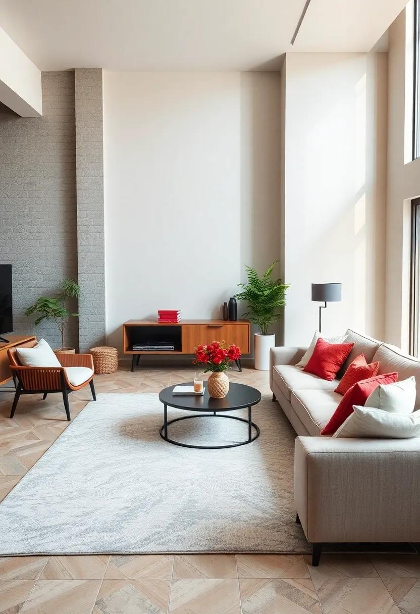 Select area rugs that are simple in pattern‍ or ​solid in ‍color, maintaining a chic foundation without overpowering the other elements