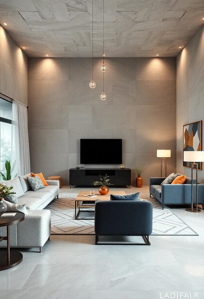 Incorporate statement lighting, ⁢such ​as sculptural floor lamps ⁤or pendant lights, to act as focal points without overwhelming the space