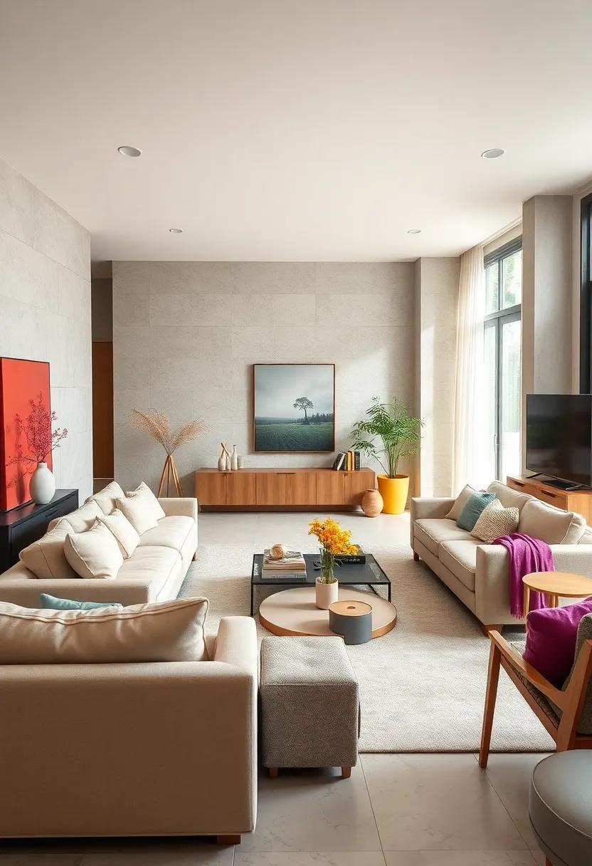 utilize natural materials such as wood,stone,and ​metal to establish warmth and⁣ texture​ while keeping the design‍ grounded