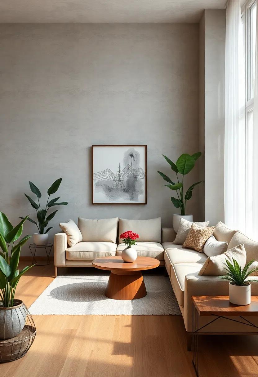 Showcase plants for a touch of nature;‍ select low-maintenance varieties ⁤that‍ thrive ‌in indoor settings to reinforce a modern aesthetic