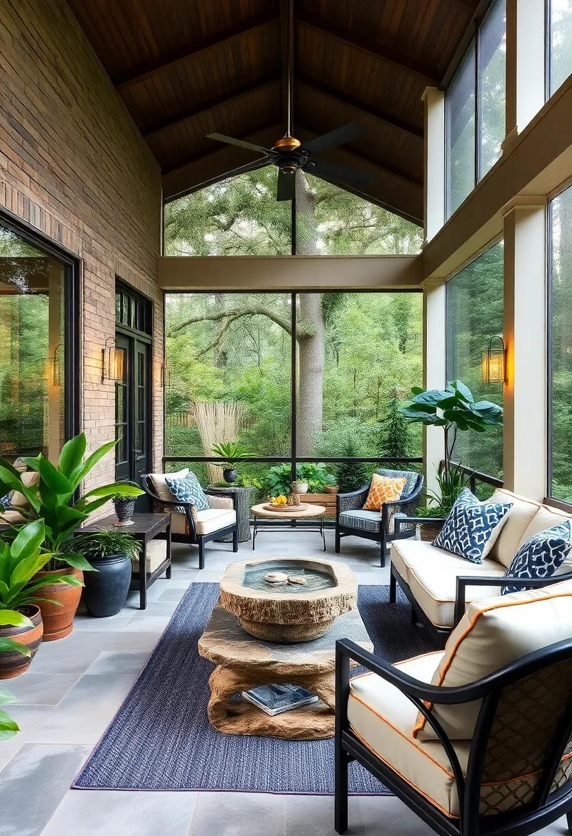 Add a Water ⁢Feature: ‍Consider​ a​ small fountain ⁤or water feature to introduce soothing sounds and ​a sense of tranquility to the space