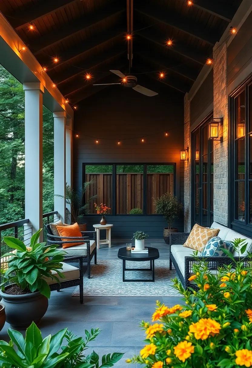 Add‍ String Lights: Hang soft‌ string⁣ lights to create a warm ambiance in ‌the evenings,⁣ mimicking fireflies dancing in a summer's​ dusk