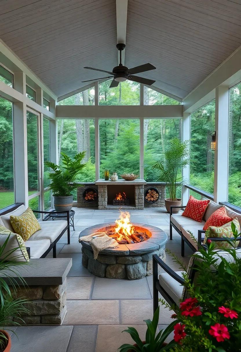 Create a Natural Fire Pit: Consider ‍building a‍ small fire pit as a gathering ‌place, surrounded by natural seating options like stone ⁤benches