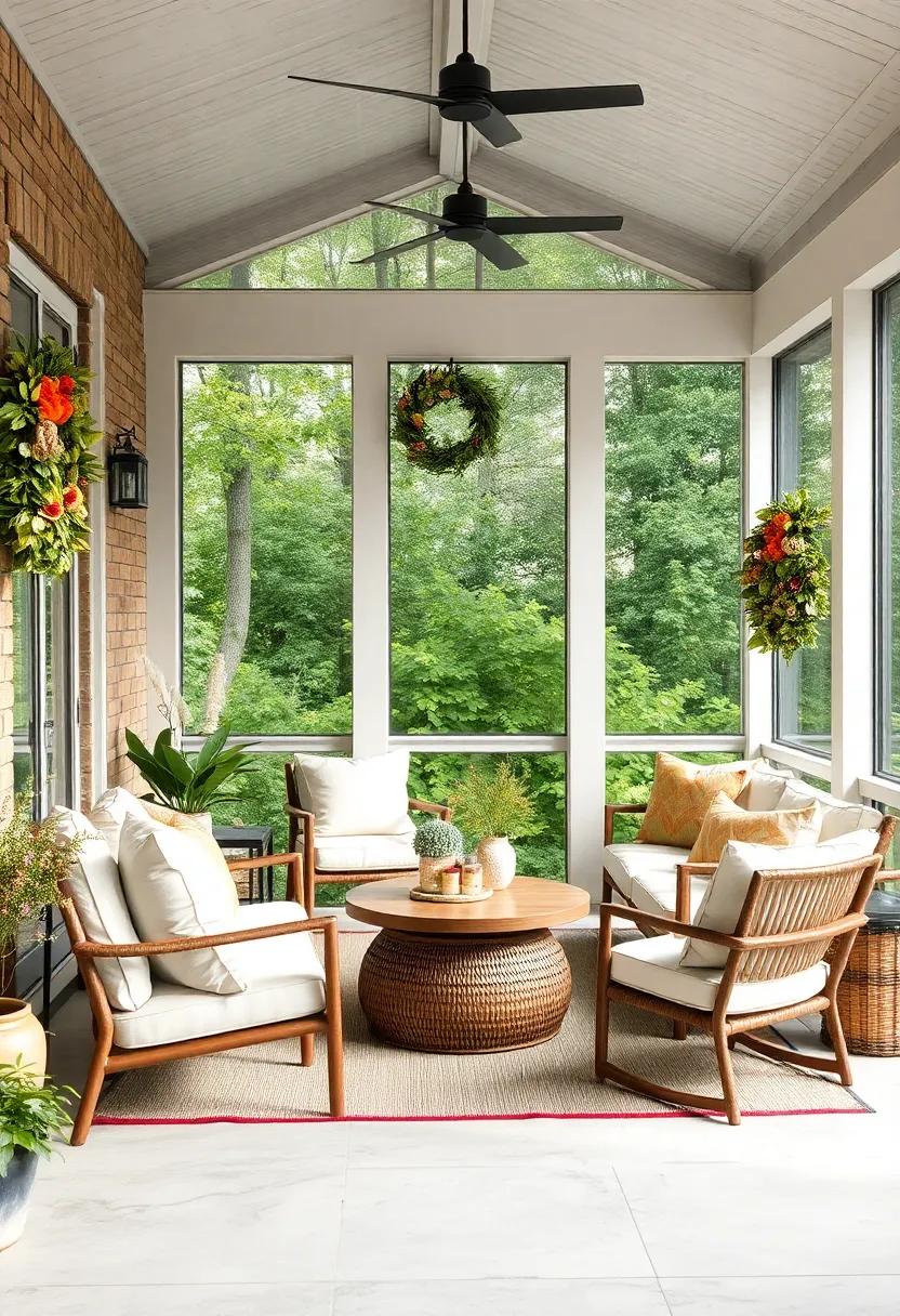 Hang Natural Wreaths: Decorate with‌ dried or fresh wreaths made from herbs, flowers, or twigs‍ for seasonal⁣ charm and natural beauty