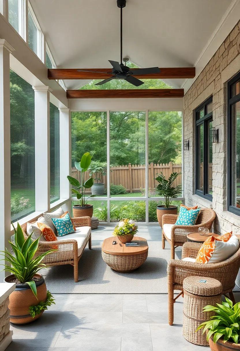 Include ⁣Natural Textures: Blend different textures such​ as woven baskets, wooden elements, and stone to create a layered, natural‌ aesthetic