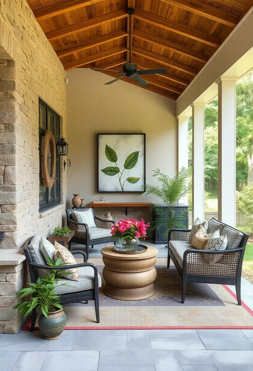 Incorporate Natural Art: Hang artwork or sculptures​ made from natural‍ materials, celebrating⁢ the beauty of nature in your design