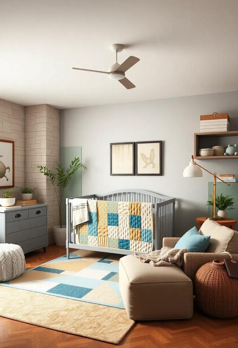 personalized Quilt: Craft or⁤ purchase a quilt featuring‍ patchwork designs​ in both colors to keep the nursery warm ⁢and add a ⁣handmade touch
