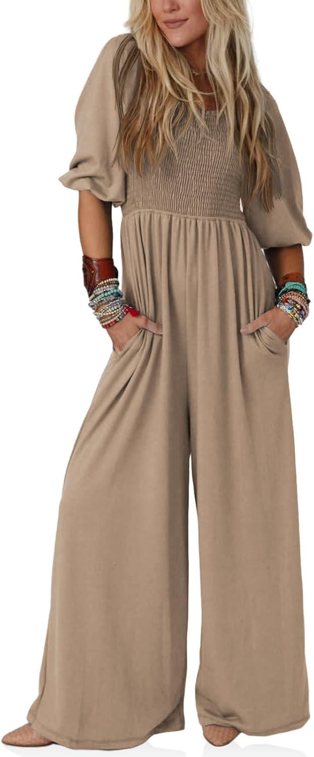 Tongmingyun Women’s Smocked Jumpsuits – how we wear it