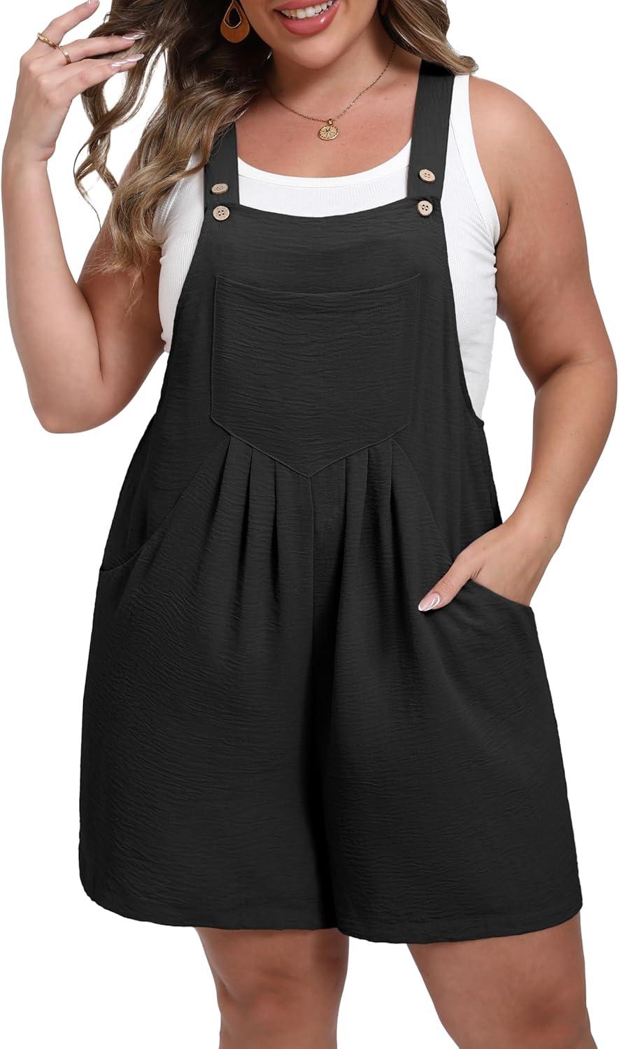 OLRIK Women Plus Size Romper, how we styled it for errands