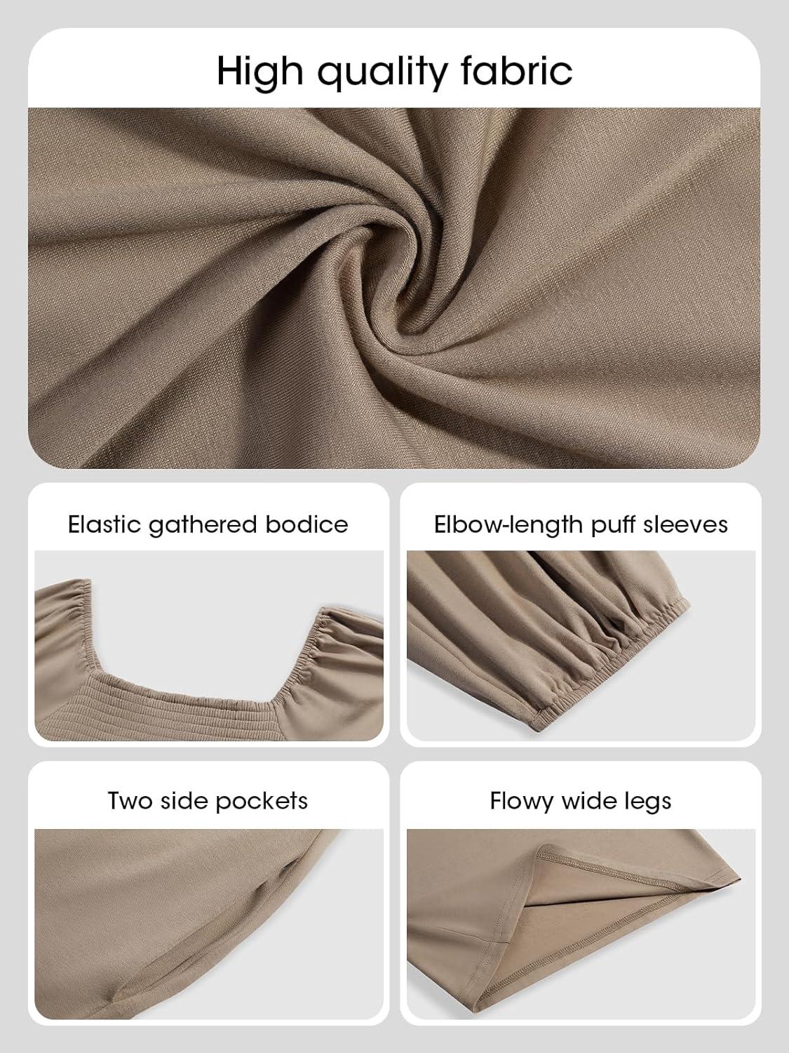 Tongmingyun Women's Smocked Jumpsuits - how we wear it