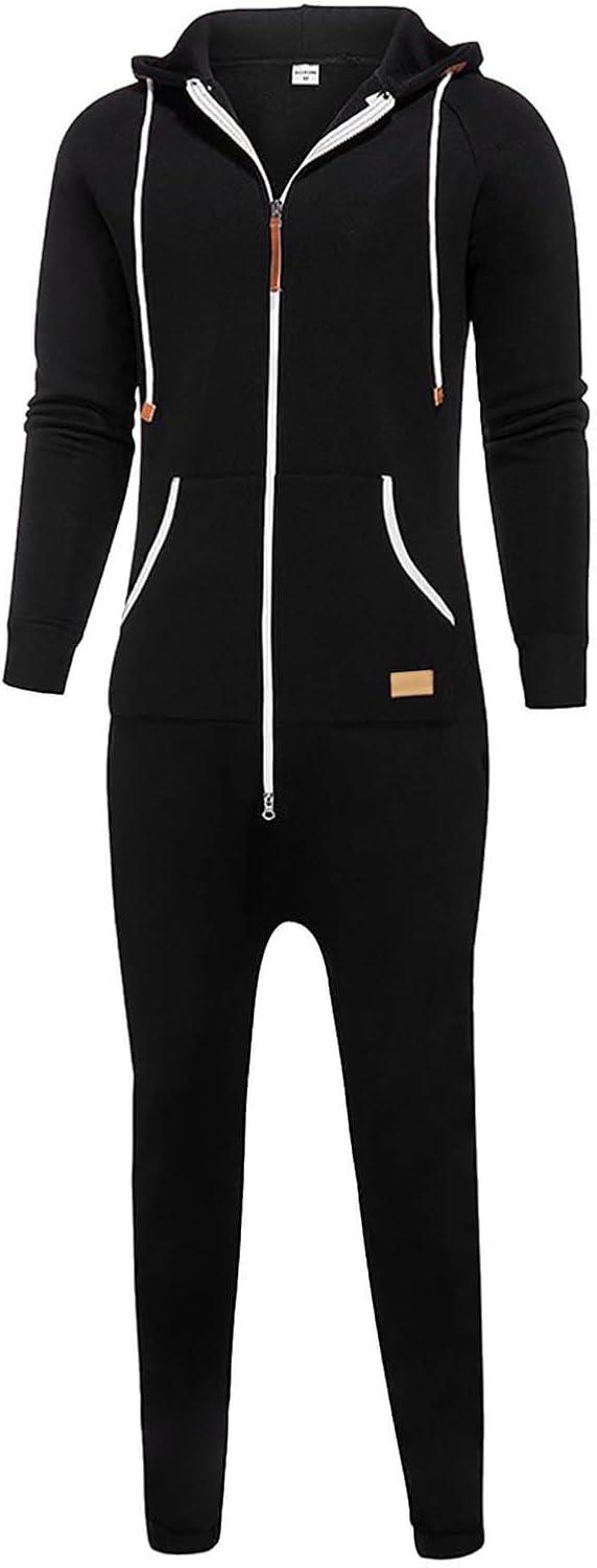 generic Mens Fleece Lined Hooded Jumpsuit, we lounged in it