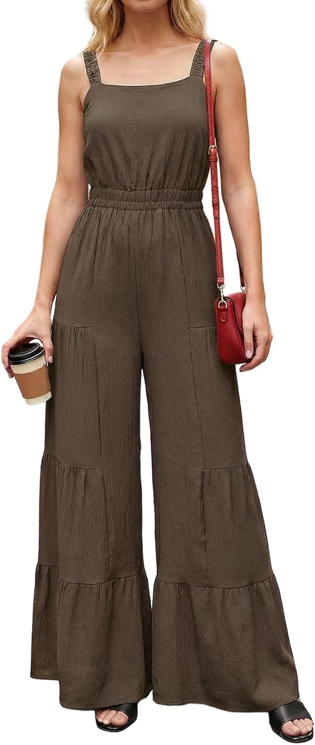 BLENCOT Jumpsuits for Women: ⁣Loose sleeveless we wear often