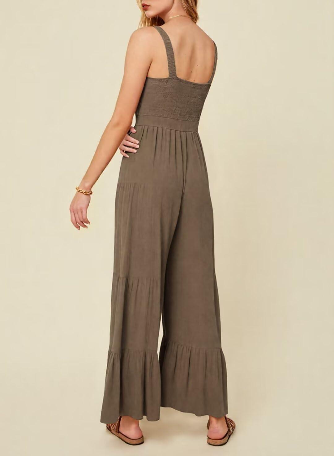 BLENCOT Jumpsuits for Women: Loose sleeveless we wear often