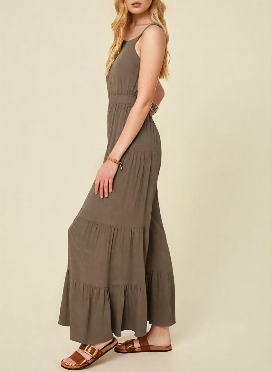 BLENCOT Jumpsuits for Women: loose‌ sleeveless we wear often