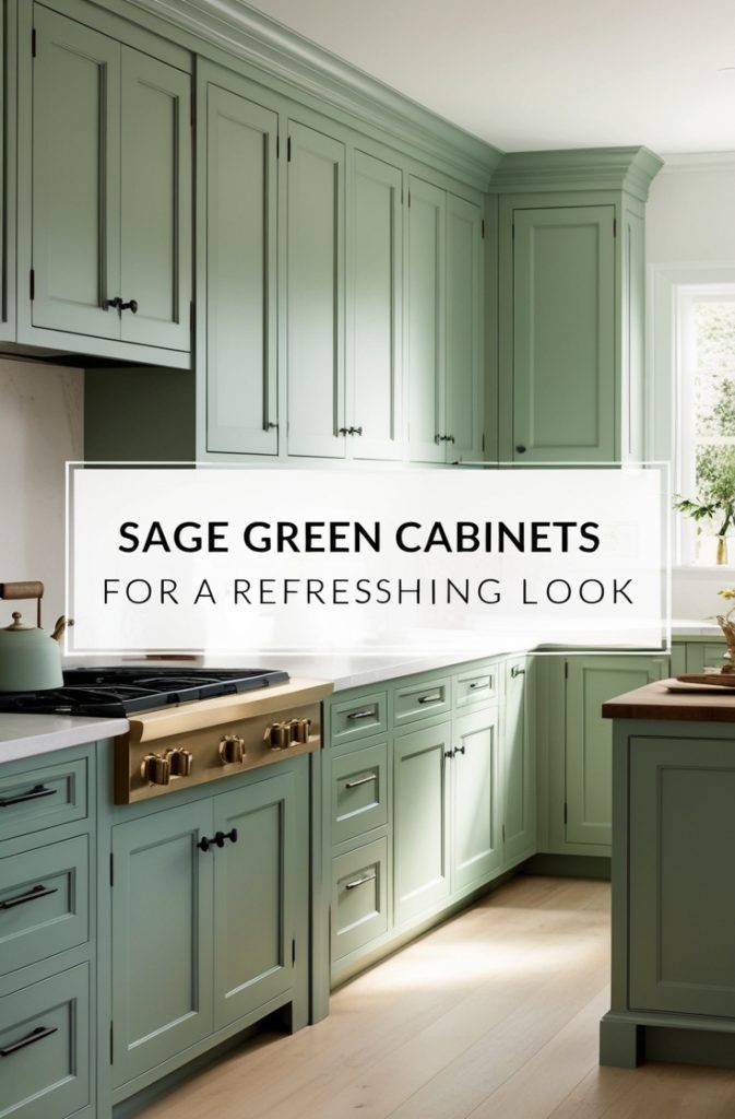 Sage Green Cabinets for a Refreshing Look