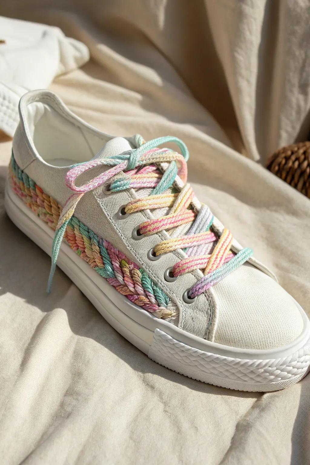 Elevate ⁤your sneakers with handcrafted,‌ colorful​ braided laces for a chic​ and personalized touch.