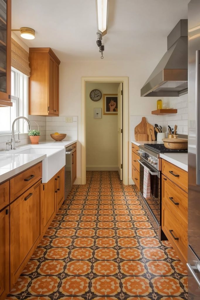 Vintage 70s Kitchen With Laminate Countertops