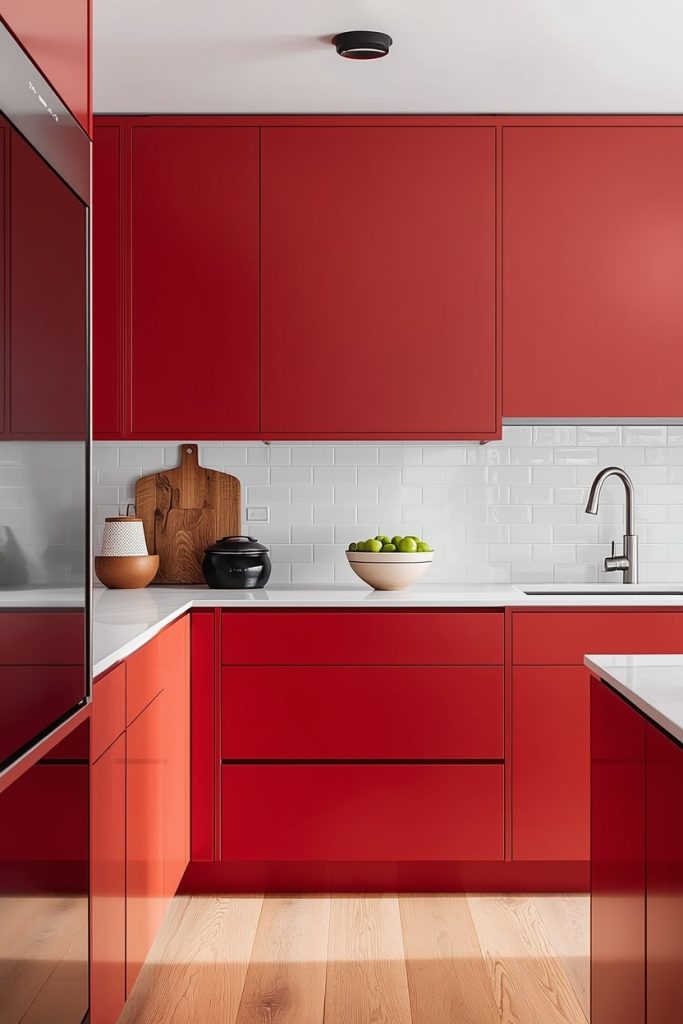 Vintage Red Kitchen Ideas for Retro Charm