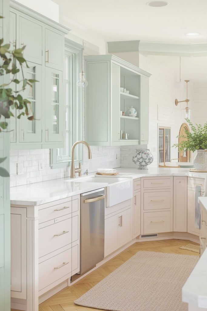 Airy Kitchen Accents in Pastel Hues
