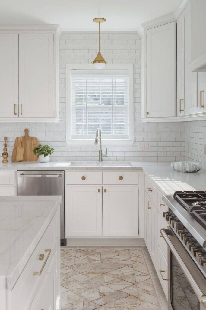 White and Light Wood Kitchens for Natural Warmth