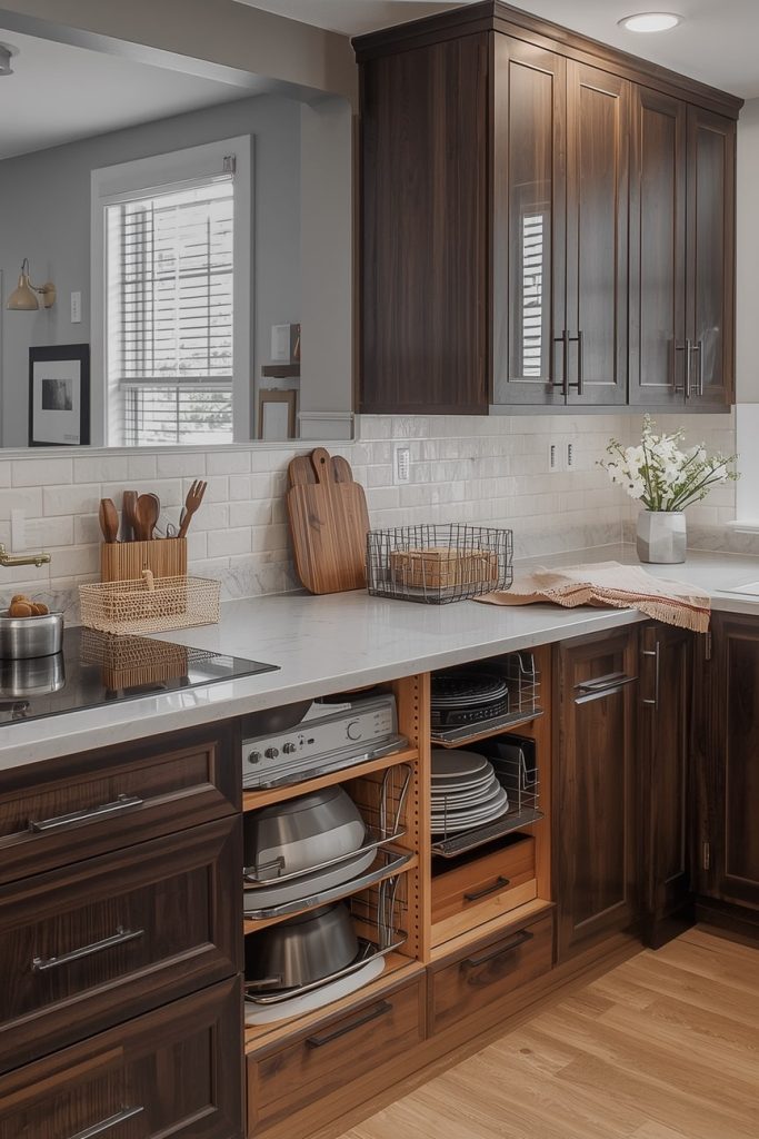 Kitchen Platform with Storage Solutions