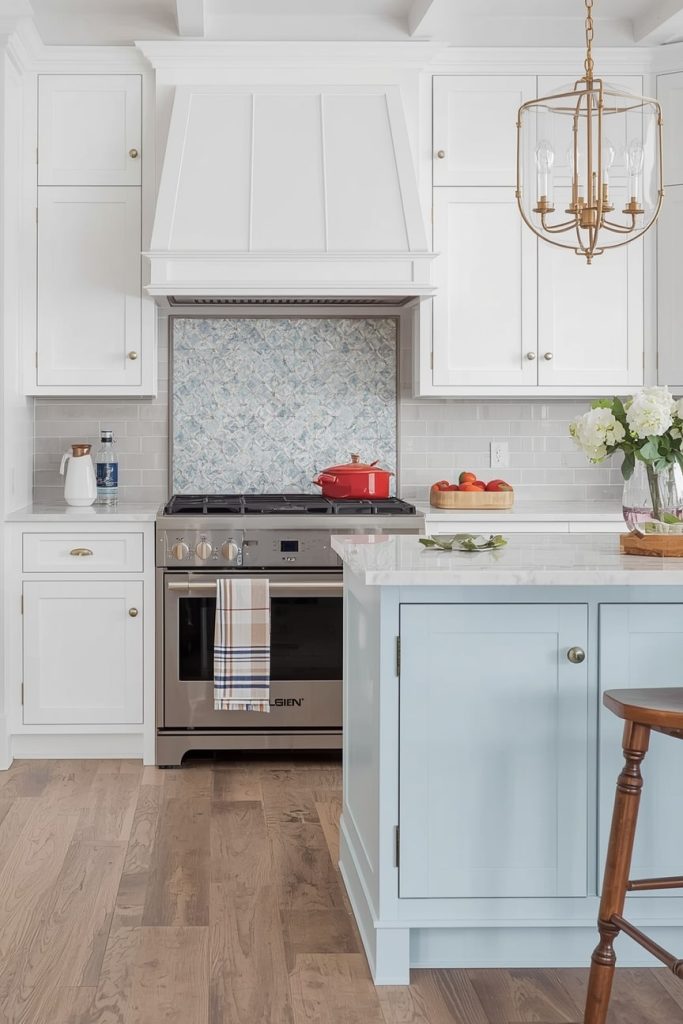 Mixed Material Back Panel for Texture and Interest